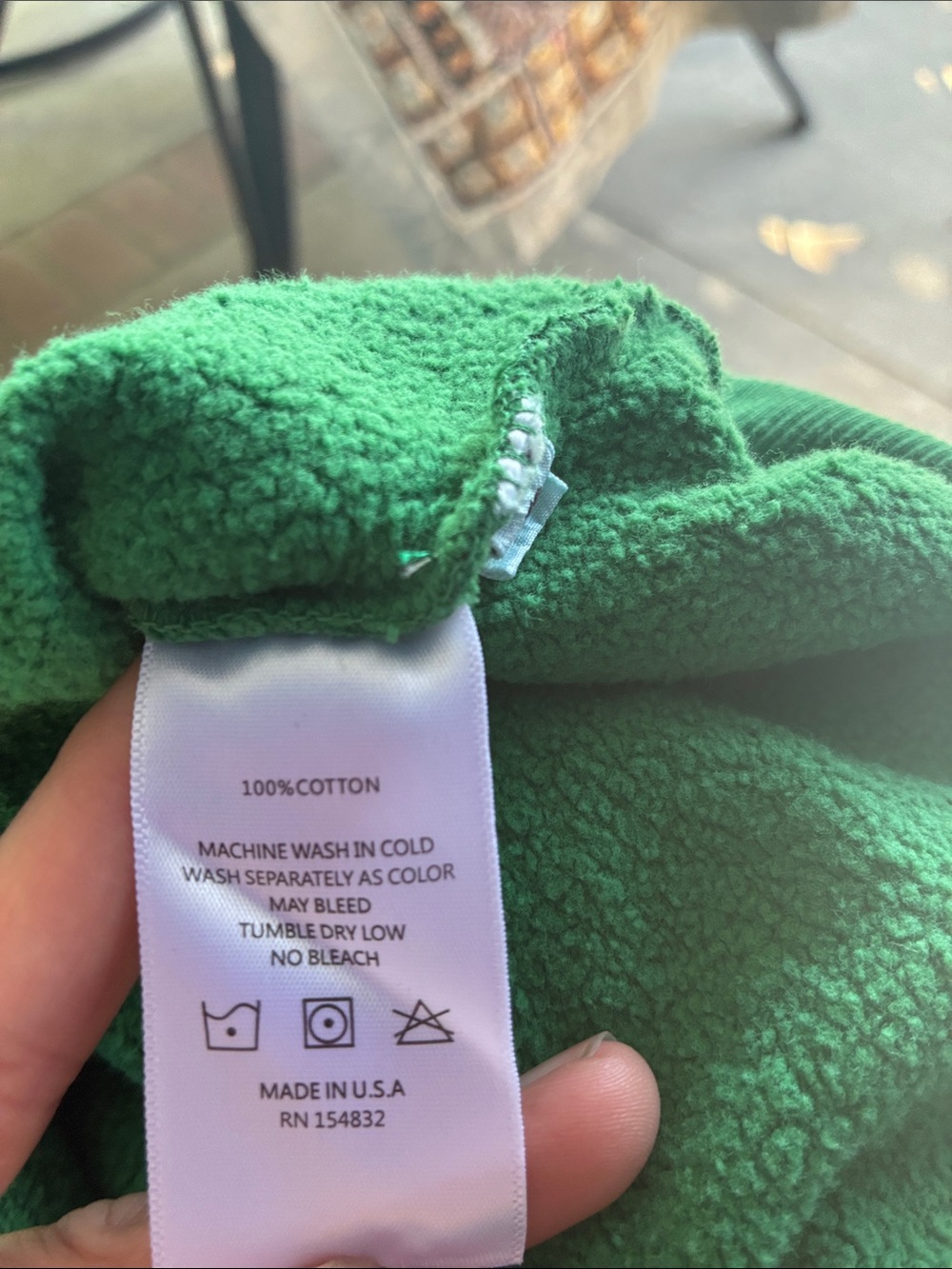 I Stole My Boyfriend’s Shirt Green Distressed Sweatshirt Smiley Face - Picture 13 of 15
